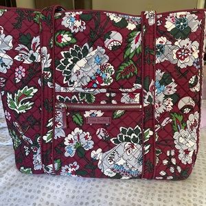 Vera Bradley Bordeaux Blooms large tote